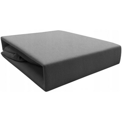 KZ Jersey prostěradlo s gumou grafitové 200x220 – Sleviste.cz