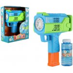 Bublifuk pistole s náplní plast 16cm na baterie v krabičce 18x23x8cm – Sleviste.cz