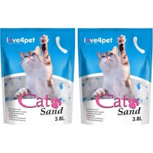 Cat Sand Silikonová podestýlka pro kočky 2 x 3,8 l