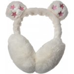 Bílé dětské klapky na uši s medvědími oušky a hvězdičkami – Zboží Dáma