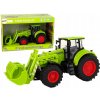 Auta, bagry, technika LEANToys Traktor na setrvačník s nakladačem Zelený
