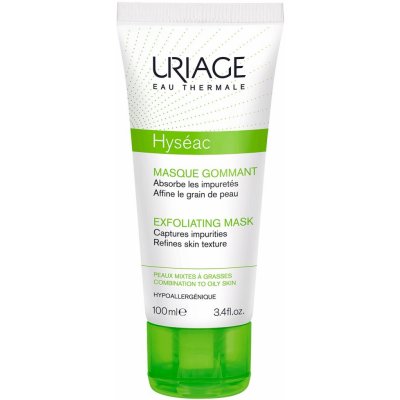 Uriage Hyséac Exfoliating Mask smíšená a mastná pleť 100 ml