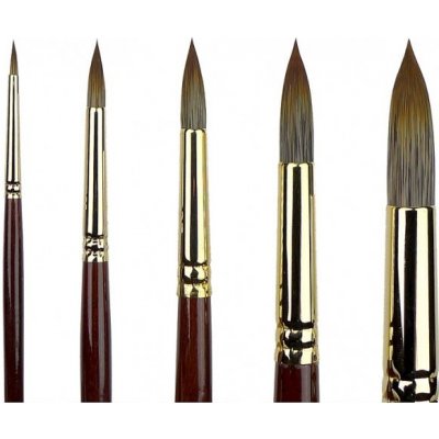 Štětec Simply-T Academy 842, dlouhá rukojeť - kulatý Velikost štětce: 8 – Zboží Dáma