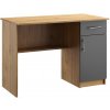 Psací a pracovní stůl Casarredo Pracovní stůl OFFICE KIT 5 Barva: dub apalačský/šedá, Provedení: levé
