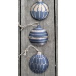 ego dekor Ozdoba se zlatým dekorem 9 cm set 3 ks – Hledejceny.cz
