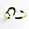 Prsteny Čištín žluté zlato podkova prstýnek ve tvaru podkovy T 11