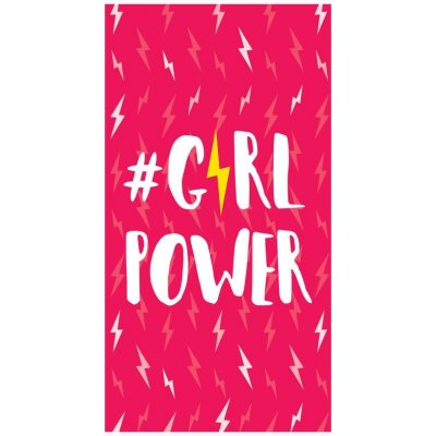 Cerda Towels plážová osuška z mikrovlákna Girl Power 90x160 cm – Zboží Mobilmania
