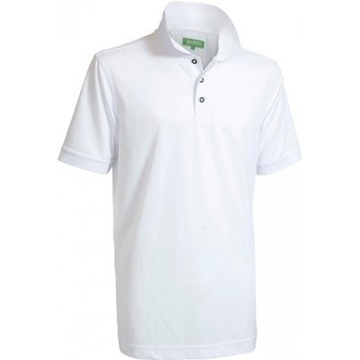 Backtee Mens Quick Dry Perf. Polo Optical white