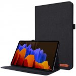 Protemio FABRIC Zaklápěcí obal pro Samsung Galaxy Tab S8+/S7+/S7 FE 55256 černý – Zbozi.Blesk.cz