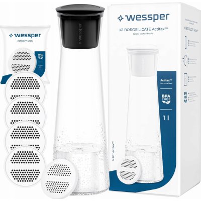 Wessper K1 Borosilikátová 1 l černá – Zbozi.Blesk.cz