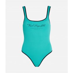 Karl Lagerfeld Hotel Karl Swimsuit zelená