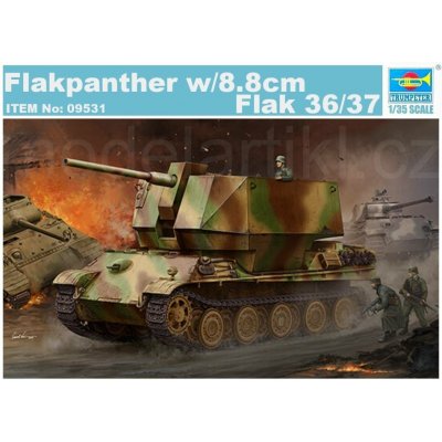 Trumpeter Flakpanther w/8.8cm Flak 36/37 1:35 – Hledejceny.cz
