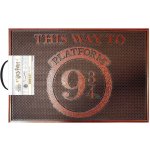CurePink Harry Potter Tahle cesta k nástupišti 9 3/4 červená 60 x 40 cm – Zboží Dáma