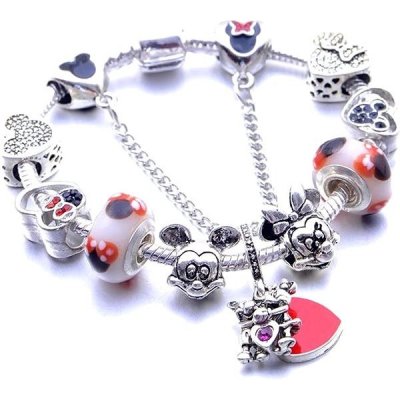 Silver Star náramek ve stylu A´la Pandora Mickey Minnie SL9027-1 – Zbozi.Blesk.cz