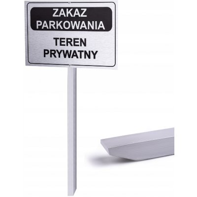 Zákaz parkování - hliníková tabulka Printima 32x21 cm - k zapíchnutí – Sleviste.cz