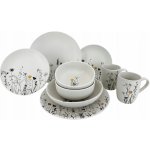 Clay keramická jídelní souprava Cream Garden talíře misky hrnky 10 ks – Zboží Dáma