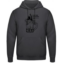 AWDis Hoodie Mikina Pivo pro vyvolené Uhelná černá