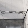 Koupelnový nábytek Nábytek XL Police na stěnu průchozí sprchy chromová 100 cm hliník