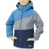 Dětská sportovní bunda Fantom softshellová bunda modro šedý melír tyrkysová