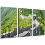 Obraz 3D třídílný - 90 x 50 cm - The Great Wall of China Velká čínská zeď – Hledejceny.cz