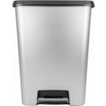 Curver Odpadkový koš Compatta Duo tmavě šedá pedálový hranatý 2 x 23 l 249813 267576 – Hledejceny.cz