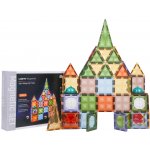 RKToys Magnetická stavebnice 3D s podsvícením – 75 kostek – Sleviste.cz