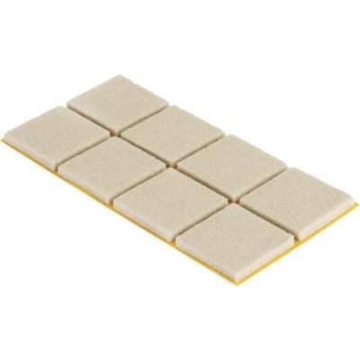 Walteco Filcové podložky 22x22mm, samolepicí, béžové, 8 ks , 85218 – Hledejceny.cz