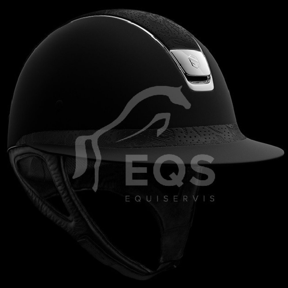 Samshield Jezdecká helma Shadowmatt Miss Shield Swarovski VG1 černá 5 SWA  alcantara | Srovnanicen.cz