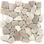 Divero Garth 573 Mozaika říční kámen 30 x 30 cm krémová 1m² – HobbyKompas.cz