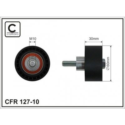 Vratná/vodicí kladka, ozubený řemen CAFFARO 127-10 – Zboží Mobilmania