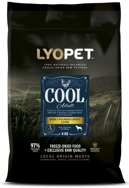 Lyopet Cool 86% kuřecího masa s dýní Monoprotein 0,4 kg