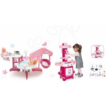 Smoby Set pečovatelské centrum pro panenku Baby Nurse a dětská kuchyňka Hello Kitty