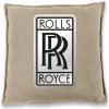 Dekorační polštář Bezvatriko.cz Polštář se značkou Rolls Royce Béžová Canvas bavlna 40x40