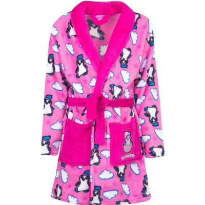 Dívčí župan tučňáci růžový – Zboží Mobilmania