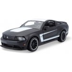 Maisto Ford Mustang Boss 302 matná čierna/biela 1:24 – Zboží Dáma