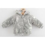 New Baby Kojenecká zateplená Wellsoft zimní mikinka s kapucí Winter times Šedá – Zboží Dáma