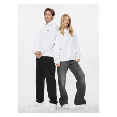 2005 Mikina Unisex Basic Bílá Relaxed Fit – Zboží Mobilmania