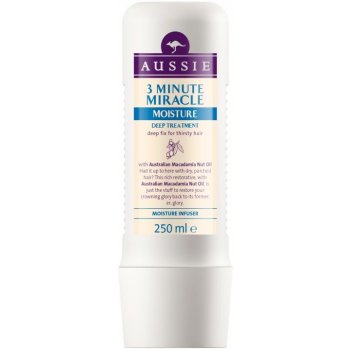 Aussie Miracle Moisture 3minutová hloubková maska pro vyprahlé vlasy 250 ml