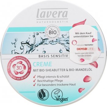 Lavera Basis Sensitiv krém s BIO bambuckým máslem a BIO mandlemi 150 ml