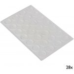 Tlumič dvířek Ø 14mm, 28 ks, materiál plast – Sleviste.cz