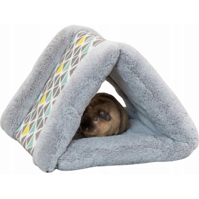 Trixie Plyšový stan/jeskyňka SUNNY pro králíčky morčata 44 x 33 x 40 cm šedá – Zboží Mobilmania
