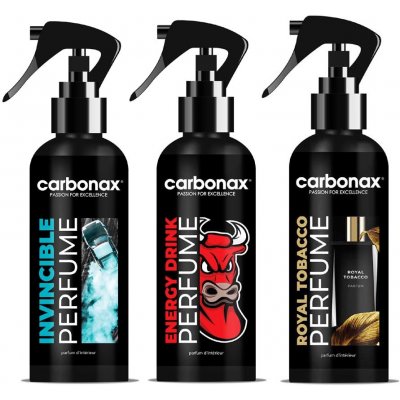 CARBONAX Set autoparfémů pro odvážné a troufalé auto 3 x 150 ml – Hledejceny.cz