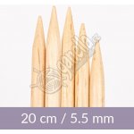 Ponožkové jehlice Drops 5x 05,5mm, bříza – Zboží Dáma