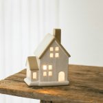 ROSA Keramický svícen domek Gent melanž S – Zboží Dáma