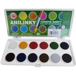 Koh-I-Noor Barvy brilantní anilinky 12 barev 22 mm – Zboží Dáma