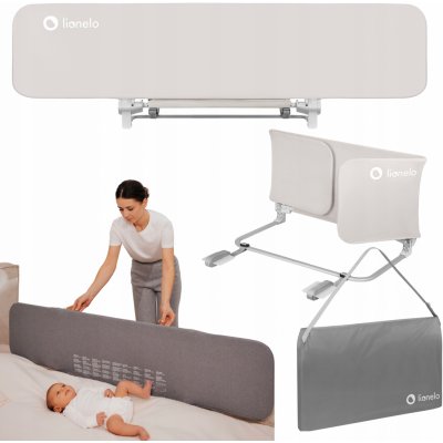 Lionelo Bezpečnostní zábrana k posteli LORA XL šedá LN0108 – Zbozi.Blesk.cz