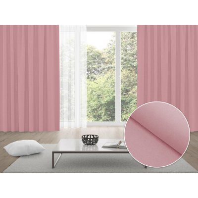 Biante Zatemňovací závěs Blackout BKS-413 Pudrově růžový - šířka 140 cm - 2.JAKOST 140x200 cm – Zboží Mobilmania