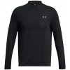 Pánské sportovní tričko Under Armour Rush Seamless 1/4 Zip Black Black