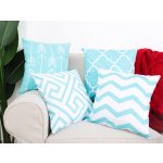 XPOSE­­ Set povlaků na polštář ROMEO tyrkysový 40x40 set 4ks – Zbozi.Blesk.cz