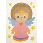 Radost v písku Šablona na pískování andělíček s hvězdou A4 210 x 297 mm – Zboží Mobilmania